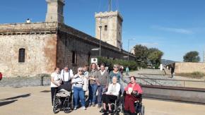 Visita al Castell de Montjuc, de la residncia de Porta  Barcelona